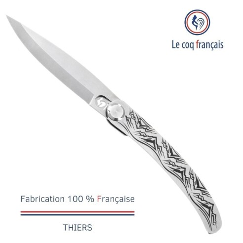 Couteau de poche Le Coq Original - Montagne - Bois de Violette