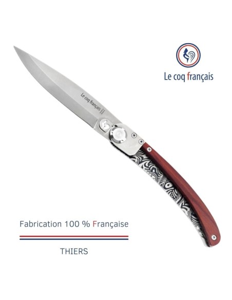 Couteau de poche Le Coq Original - Tropical - Red Heart