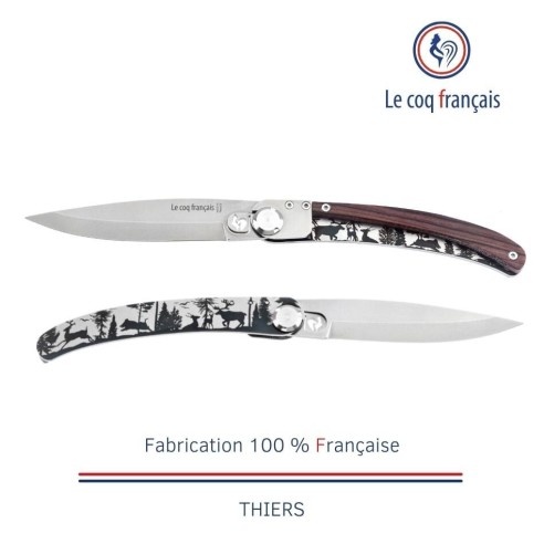 Couteau de poche Le Coq Original - Forêt - Bois de Violette