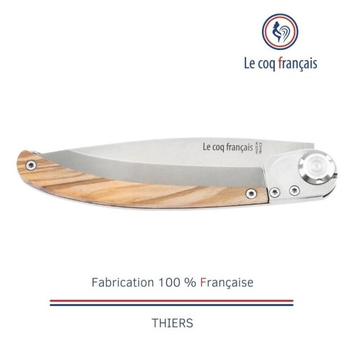 Couteau de poche Le Coq Original - Chêne - Olivier