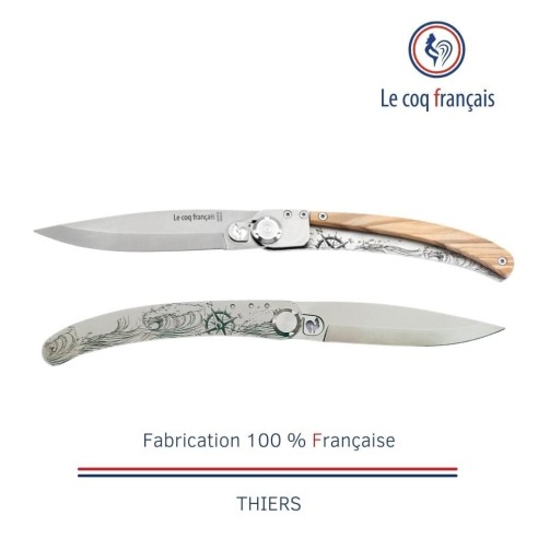 Couteau de poche Le Coq Original - Nautic - Olivier