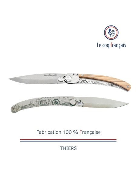 Couteau de poche Le Coq Original - Nautic - Olivier