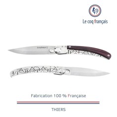 Couteau de poche Le Coq Original - Campagne - Bois de Violette