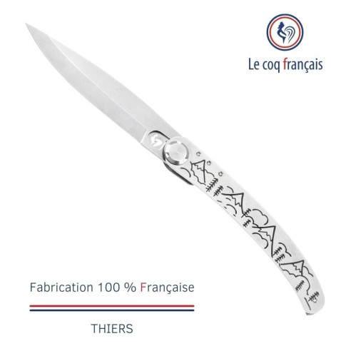 Couteau de poche Le Coq Original - Campagne - Bois de Violette