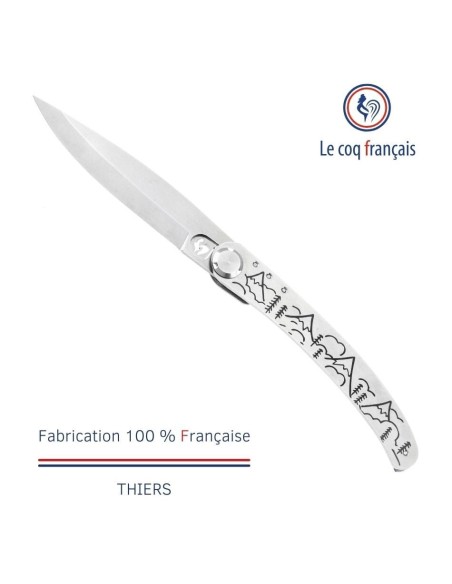 Couteau de poche Le Coq Original - Campagne - Bois de Violette