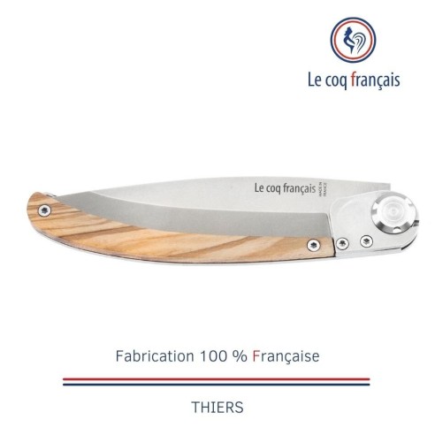 Couteau de poche Le Coq Original - Champignons - Olivier