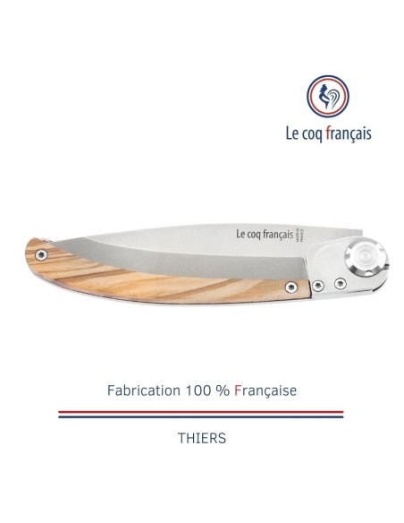 Couteau de poche Le Coq Original - Champignons - Olivier