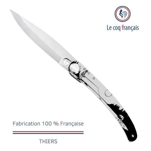 Couteau de poche Le Coq Original - Rivière - Olivier