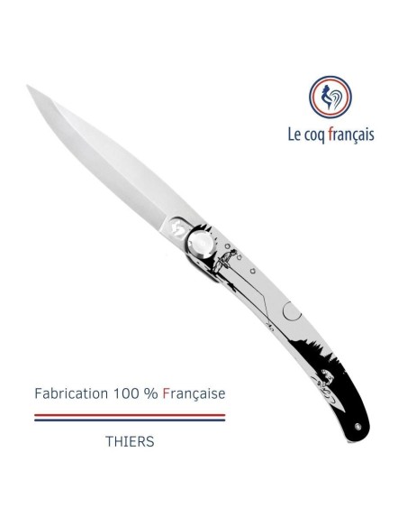 Couteau de poche Le Coq Original - Rivière - Olivier