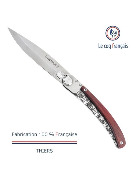 Couteau de poche Le Coq Original - Charlemagne - Red Heart