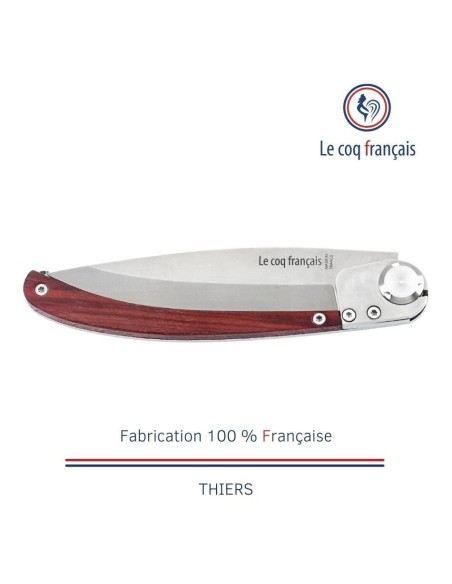 Couteau de poche Le Coq Original - Charlemagne - Red Heart