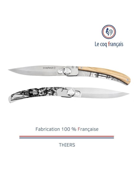 Couteau de poche Le Coq Original - Jeanne d'Arc - Olivier
