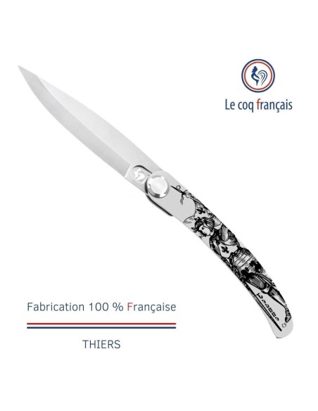 Couteau de poche Le Coq Original - Jeanne d'Arc - Olivier