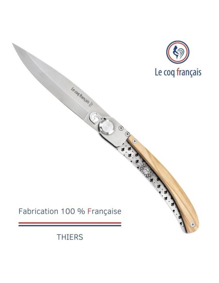 Couteau de poche Le Coq Original - Louis XIV - Olivier