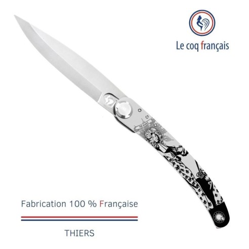 Couteau de poche Le Coq Original - Louis XIV - Olivier