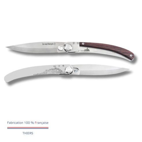 Couteau de poche Le Coq Original - Mont Saint-Michel - Bois de Violette