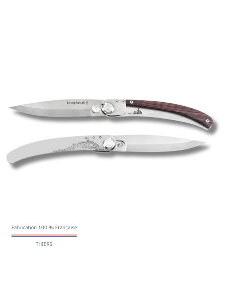 Couteau de poche Le Coq Original - Mont Saint-Michel - Bois de Violette