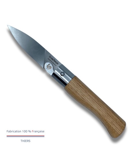 Carte Duo standard - Couteau de poche Le Coq Authentique standard - manche chêne + étui