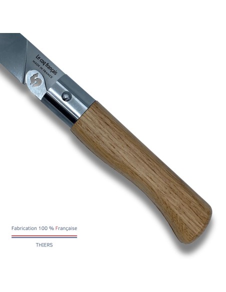 Carte Duo standard - Couteau de poche Le Coq Authentique standard - manche chêne + étui