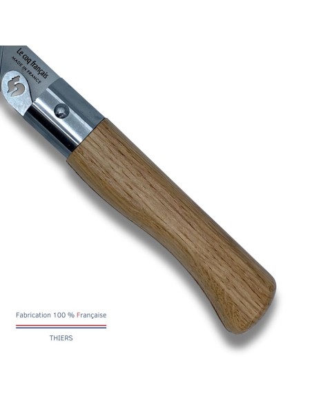 Carte Duo Montagne - Couteau de poche Le Coq Authentique Hiver - manche chêne + étui