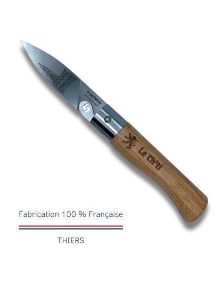 Carte Duo Le Ch'ti - Couteau de poche Le Coq Authentique Le Ch'ti - manche chêne + étui