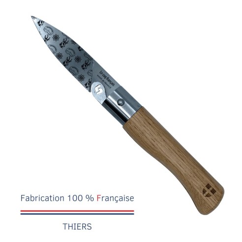 Carte Duo Le Savoyard - Couteau de poche Le Coq Authentique Le Savoyard - manche chêne + étui