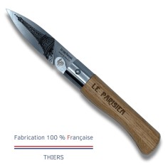 Carte Duo Le Parisien - Couteau de poche Le Coq Authentique Le Parisien - manche chêne + étui 2