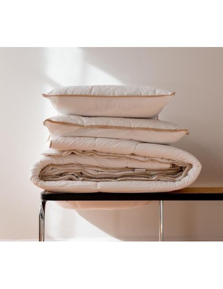 Sénane, couette toute saison, garnie de laine de moutons français