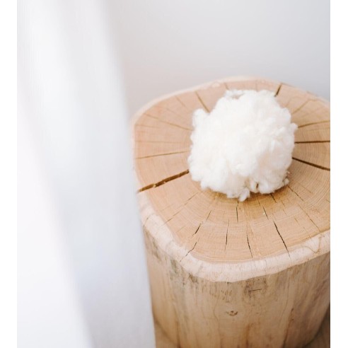 Oreiller Malo, garni de flocons de laine