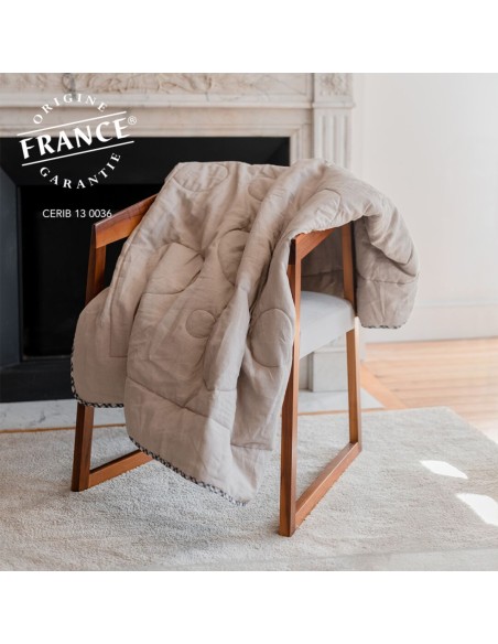 Ouessant, le plaid en lin et laine 100% français