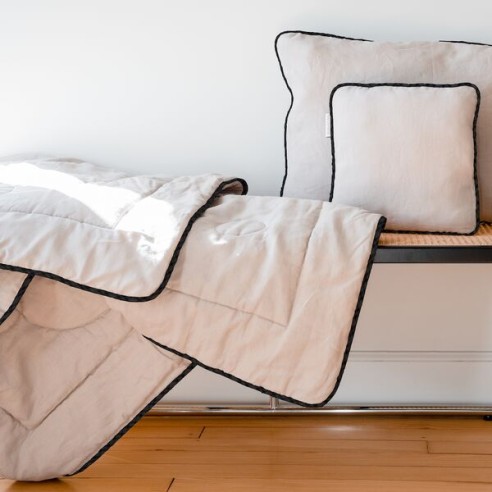 Ouessant, le plaid en lin et laine 100% français