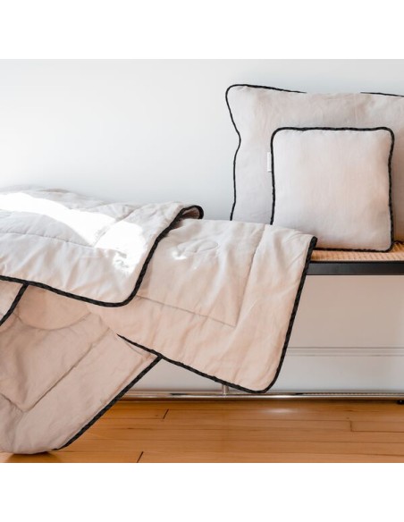 Ouessant, le plaid en lin et laine 100% français