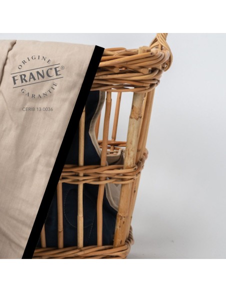 Ouessant, le plaid en lin et laine 100% français