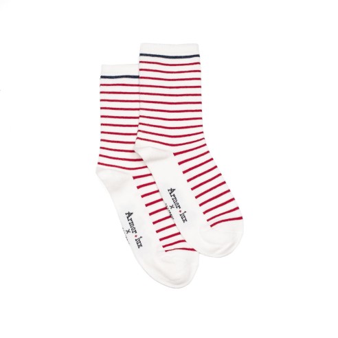 Nos chaussettes femme Les marinières - Armor-Lux x Maison Broussaud