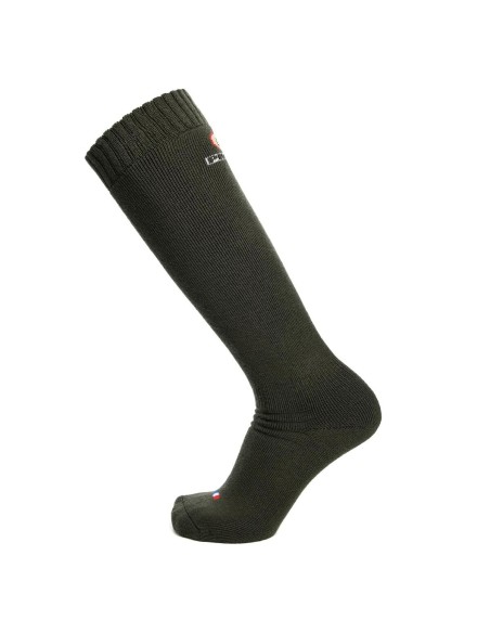 Nos chaussettes de chasse en laine, coloris kaki - Maison Broussaud