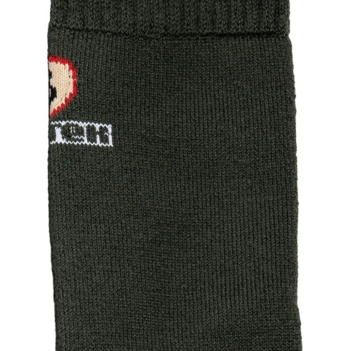 Nos chaussettes de chasse en laine, coloris kaki - Maison Broussaud