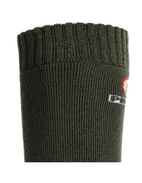 Nos chaussettes de chasse en laine, coloris kaki - Maison Broussaud