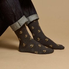 Nos chaussettes homme Les ancres grises - Armor-Lux x Maison Broussaud 2
