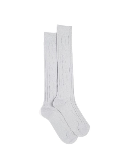 Nos mi-bas "Les Torsades" gris - Maison Broussaud