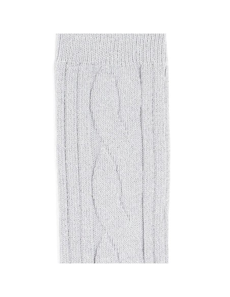 Nos mi-bas "Les Torsades" gris - Maison Broussaud