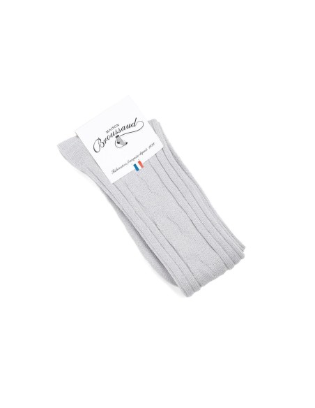 Nos mi-bas "Les Torsades" gris - Maison Broussaud