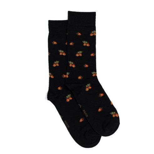 Nos chaussettes homme "Les Glands" noir - Maison Broussaud