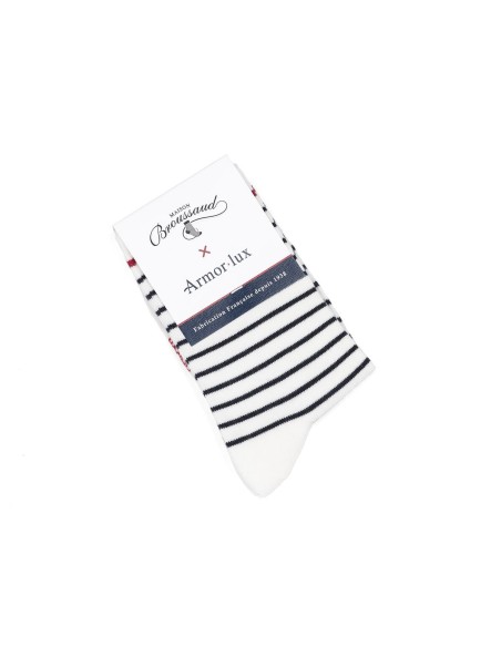Nos chaussettes femme Les marinières - Armor-Lux x Maison Broussaud