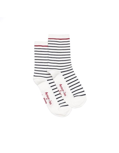 Nos chaussettes femme Les marinières - Armor-Lux x Maison Broussaud