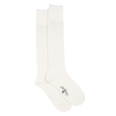 Les seigaiha - chaussettes femme - laine mérinos écru - Maison Broussaud 2