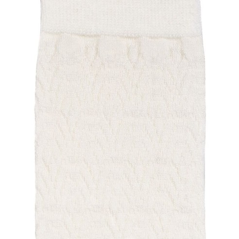 Les seigaiha - chaussettes femme - laine mérinos écru - Maison Broussaud