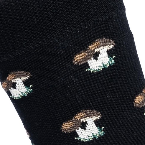 Nos chaussettes Les Cèpes en laine pour Homme - Maison Broussaud