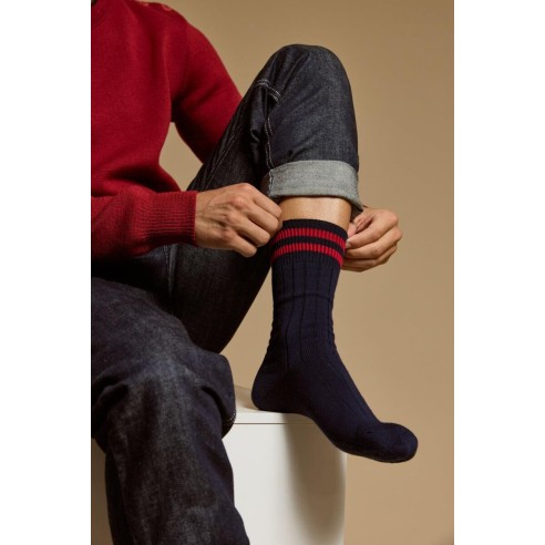 Nos chaussettes homme Les côtelées - Armor-Lux x Maison Broussaud