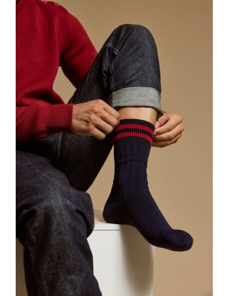Nos chaussettes homme Les côtelées - Armor-Lux x Maison Broussaud