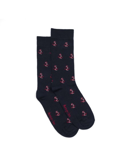 Nos chaussettes homme Les ancres marine - Armor-Lux x Maison Broussaud